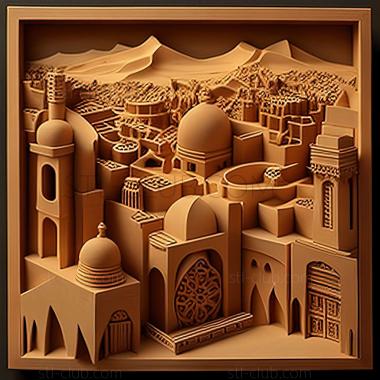 3D модель Экономический город знаний Медина в Саудовской Аравии (STL)